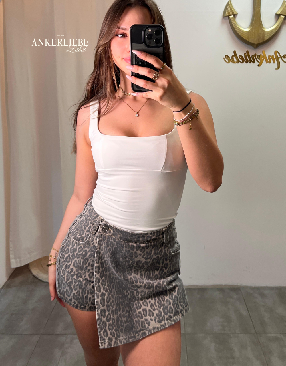 fine backless top | ecru