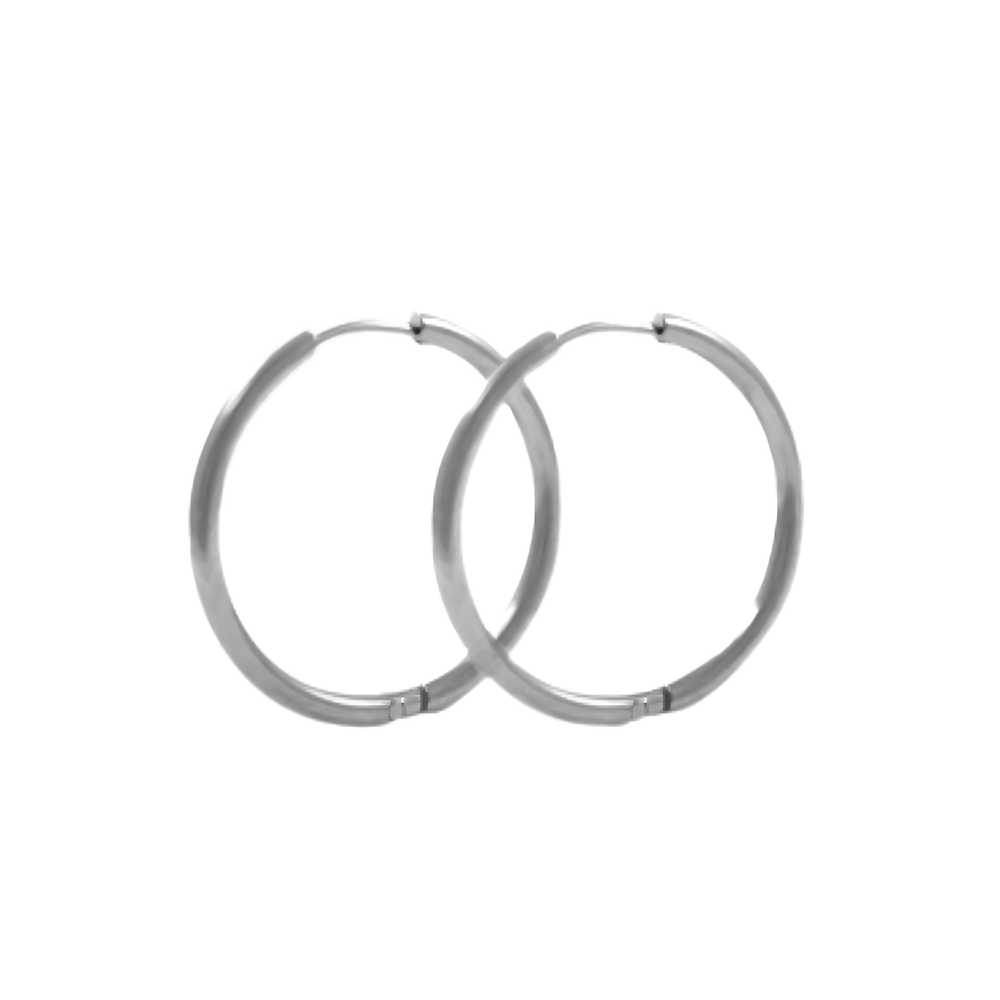 slim hoops | silber