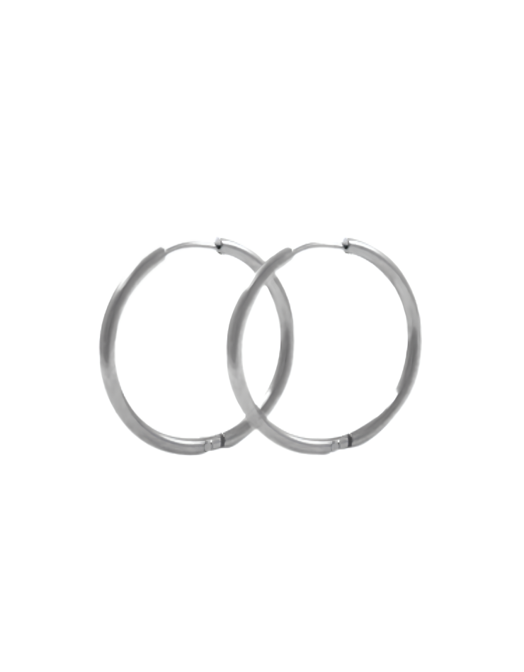 slim hoops | silber