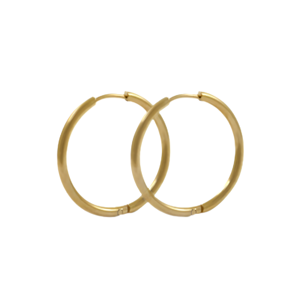 slim hoops | gold