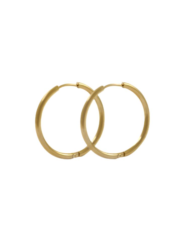 slim hoops | gold