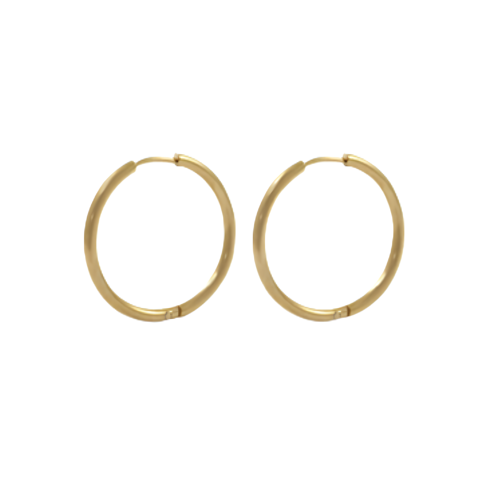 slim hoops | gold