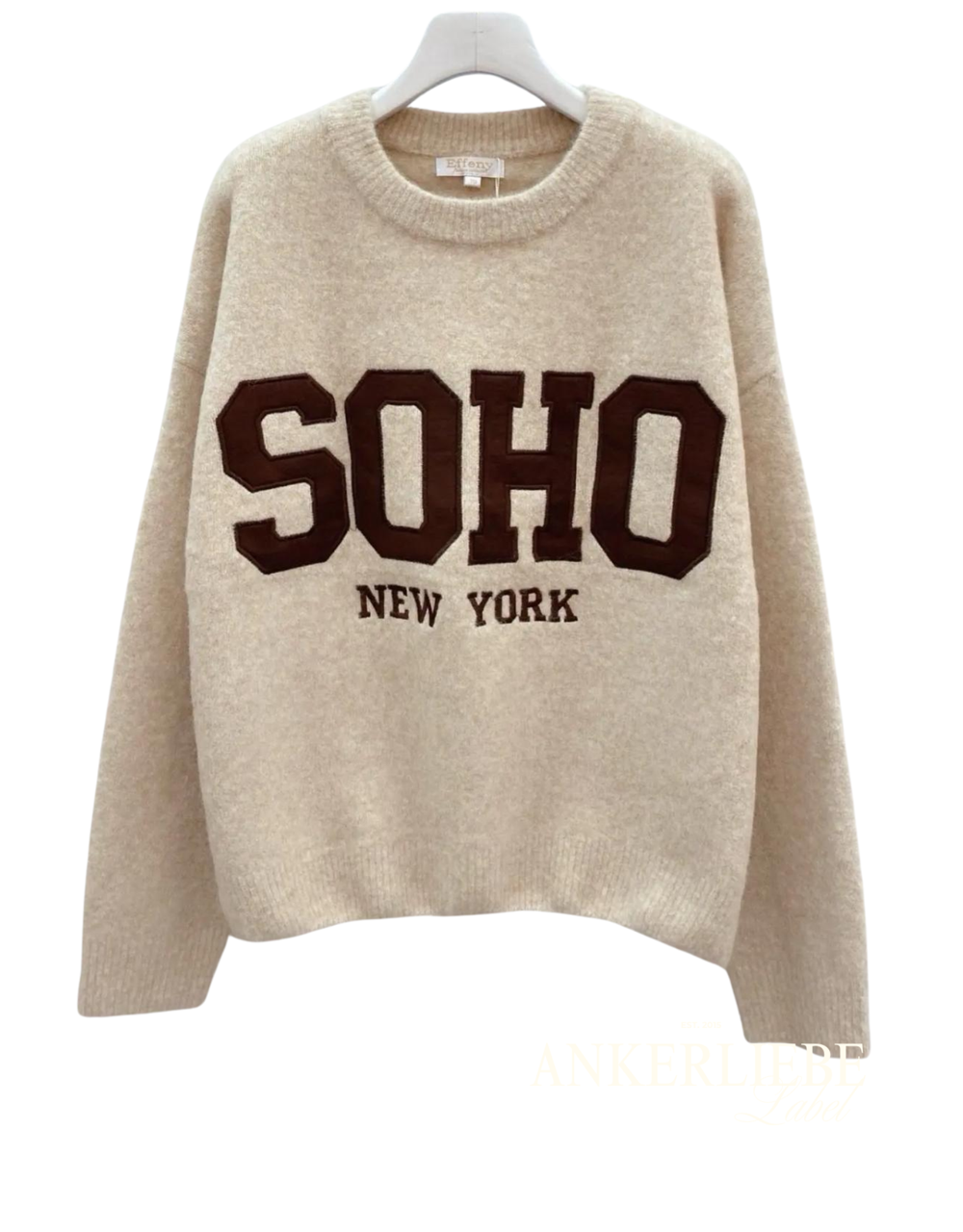 soho new york pullover | creme