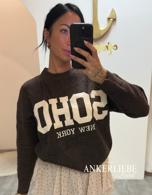 soho new york pullover | braun
