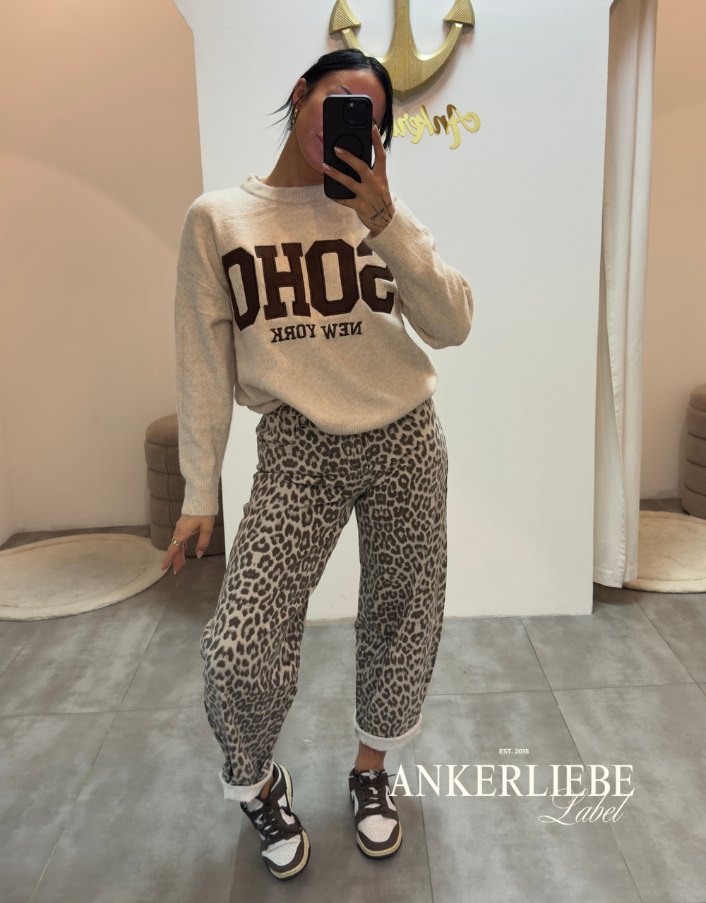 soho new york pullover | creme