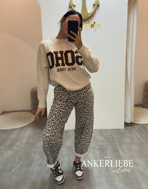 soho new york pullover | creme