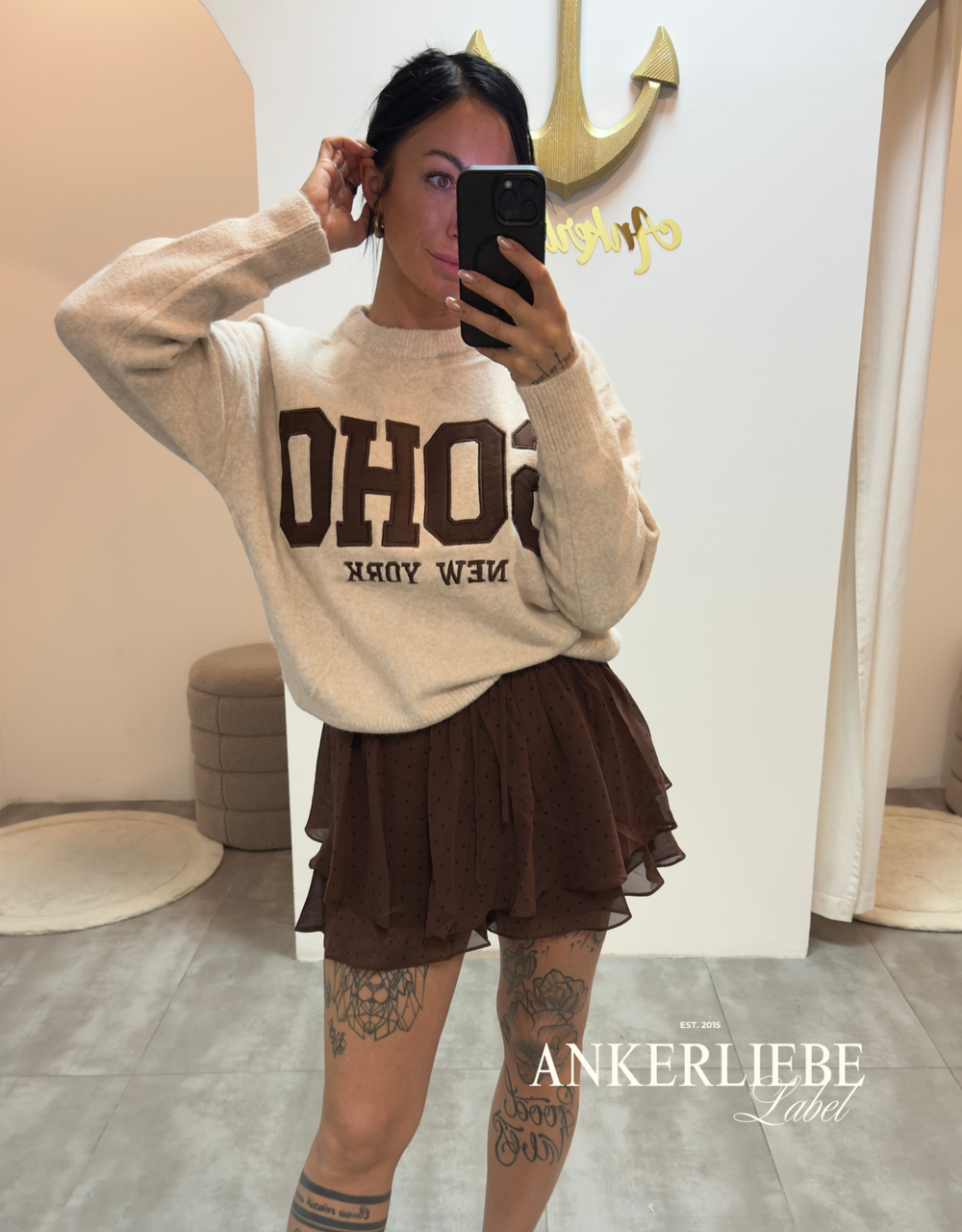 soho new york pullover | creme