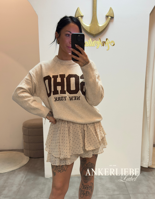 soho new york pullover | creme