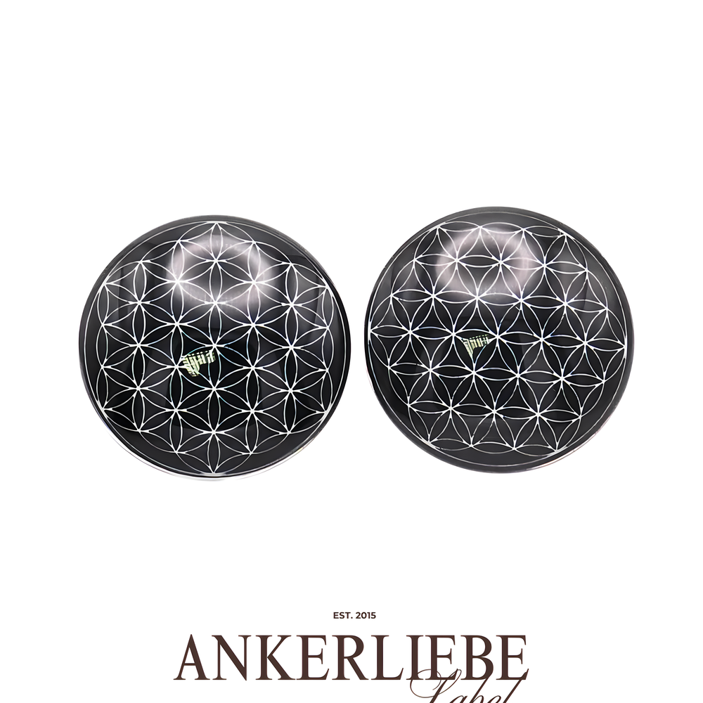 stecker black flower of life