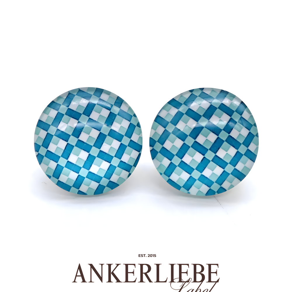 stecker blue checkered