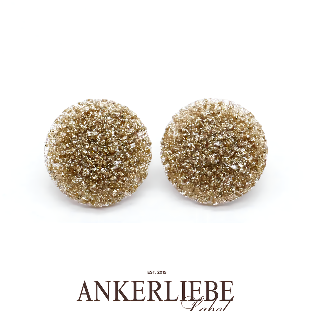 stecker druzy bronzite crystal