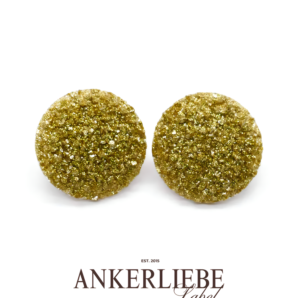 stecker druzy gold crystal