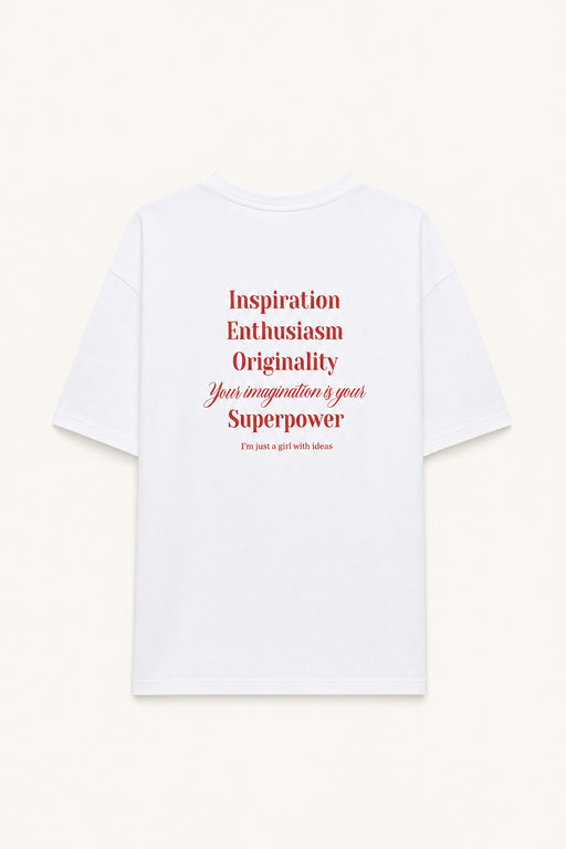 statement shirt „Trust Your Creativity“ | weiß