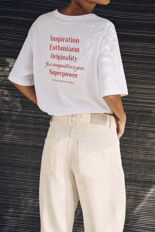 statement shirt „Trust Your Creativity“ | weiß