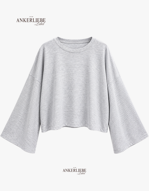 the effortless one | oversized longsleeve | light grey