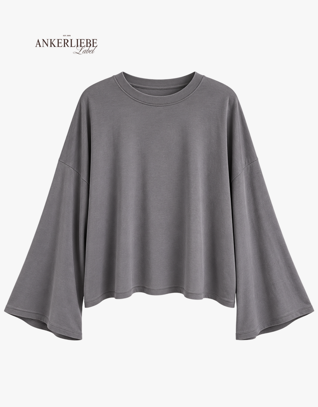 the effortless one | oversized longsleeve | anthrazit