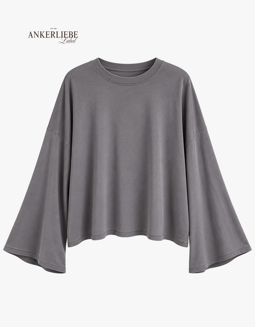 the effortless one | oversized longsleeve | anthrazit