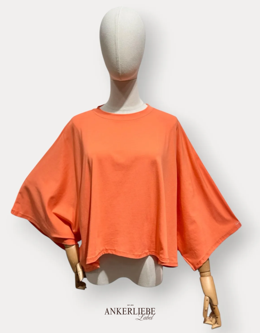 superlight perfect crop shirt | oversized | orange