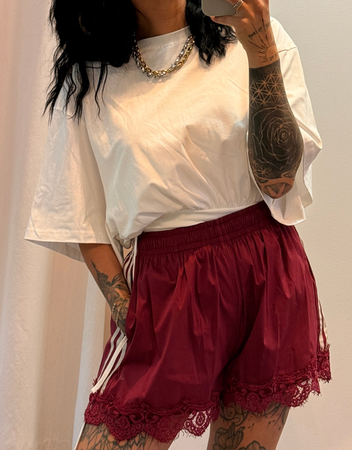 spitzen trackpant | burgund
