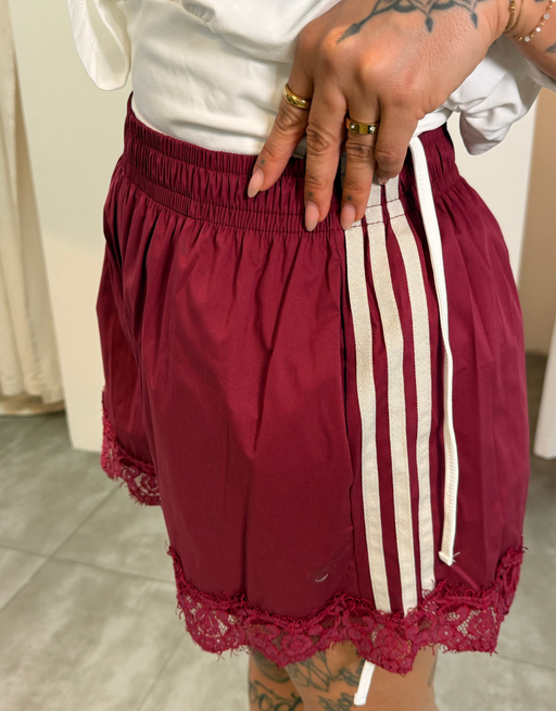 spitzen trackpant | burgund