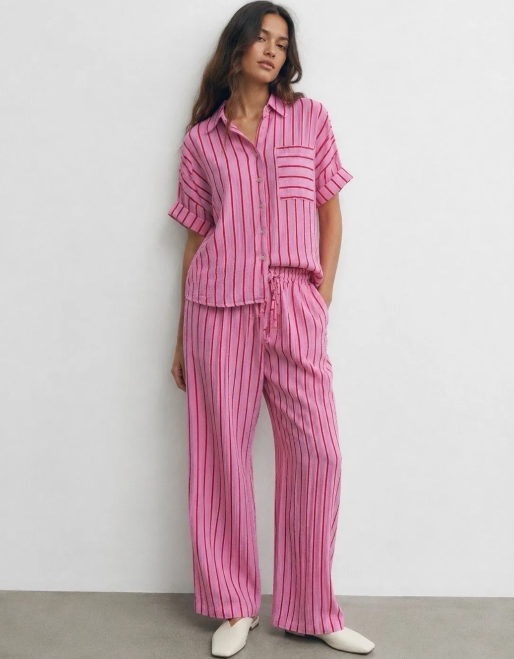 musselin hose | rouge