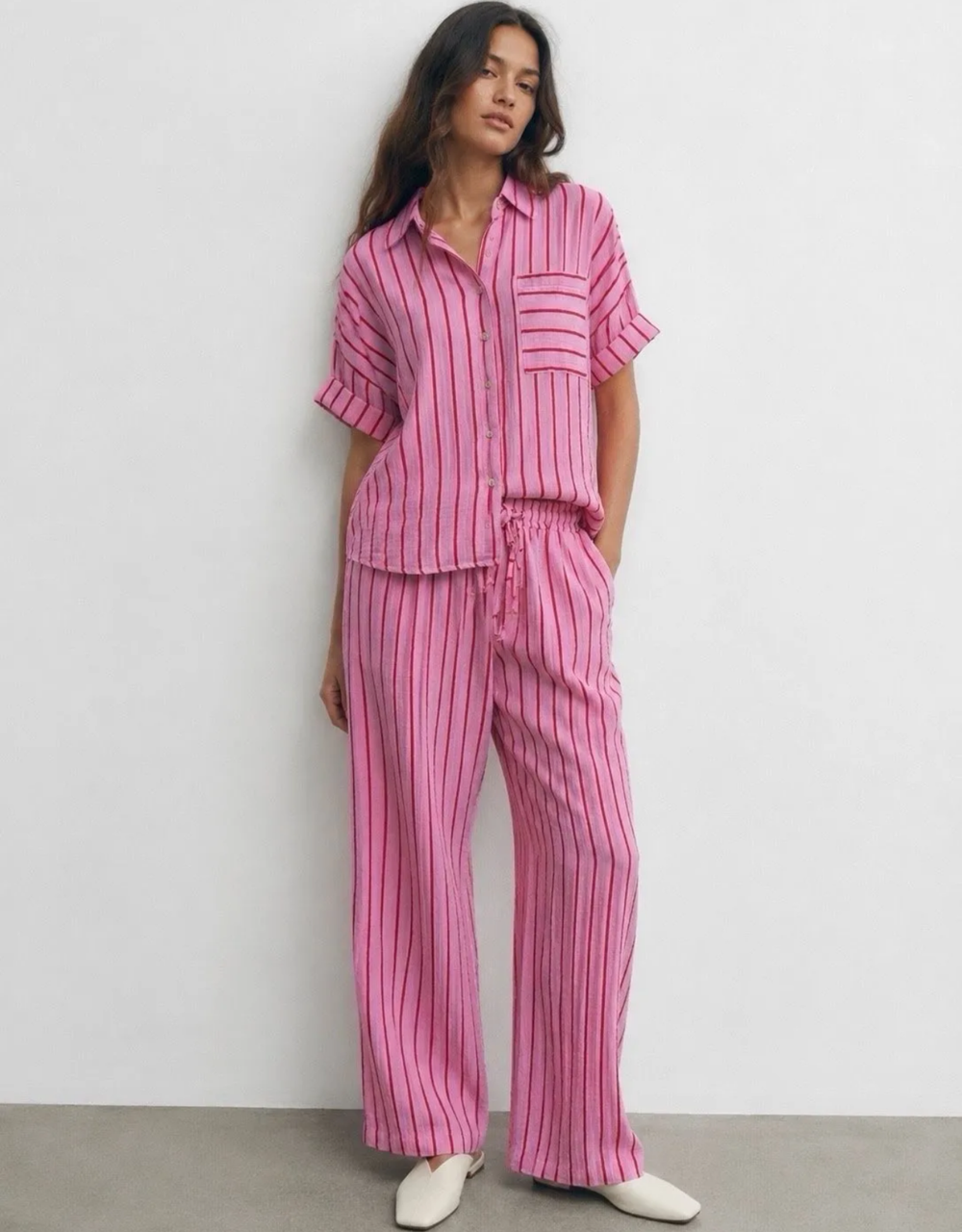 musselin hose | rouge