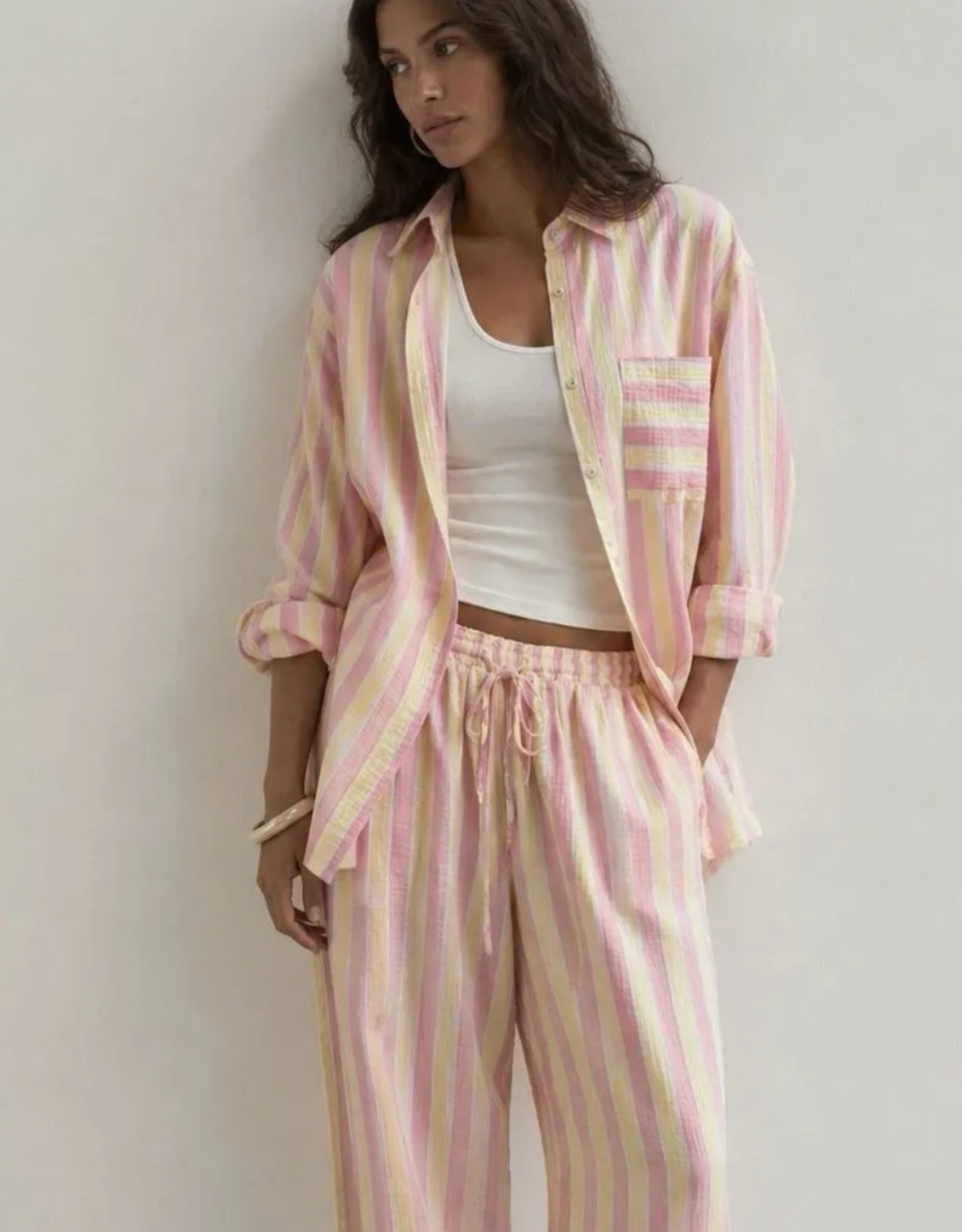 musselin hose | butteryellow