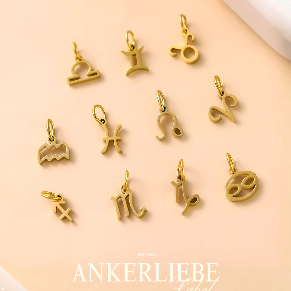 zodiac| charm gold