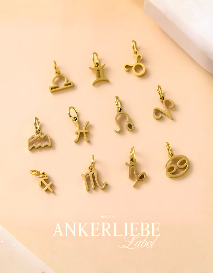 zodiac| charm gold