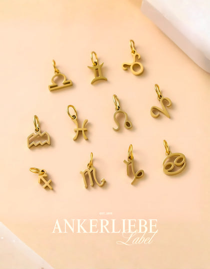 zodiac| charm gold